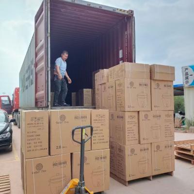 Loading container of home appliance